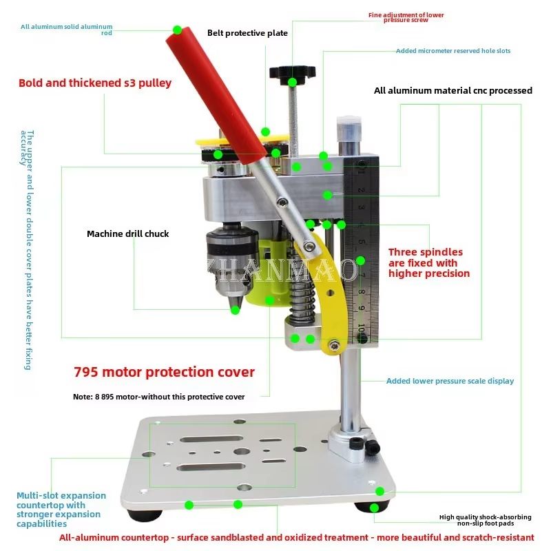 Drill Press - Миниатюрный прецизионный настольный сверлильный станок для